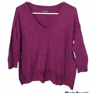 American Eagle Outfitters Women's Oversized Pullover Sweater Plum Size S/P